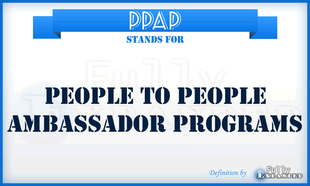 PPAP - People to People Ambassador Programs