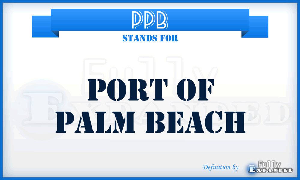 PPB - Port of Palm Beach