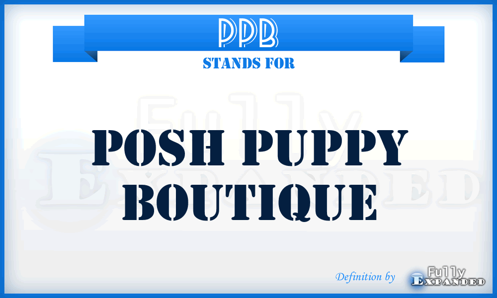 PPB - Posh Puppy Boutique