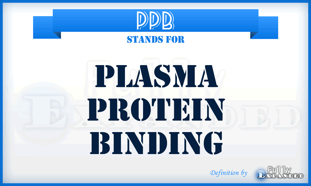 PPB - Plasma Protein Binding