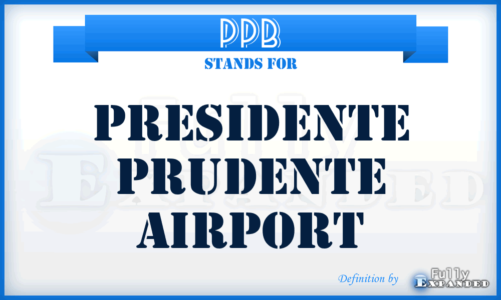 PPB - Presidente Prudente airport