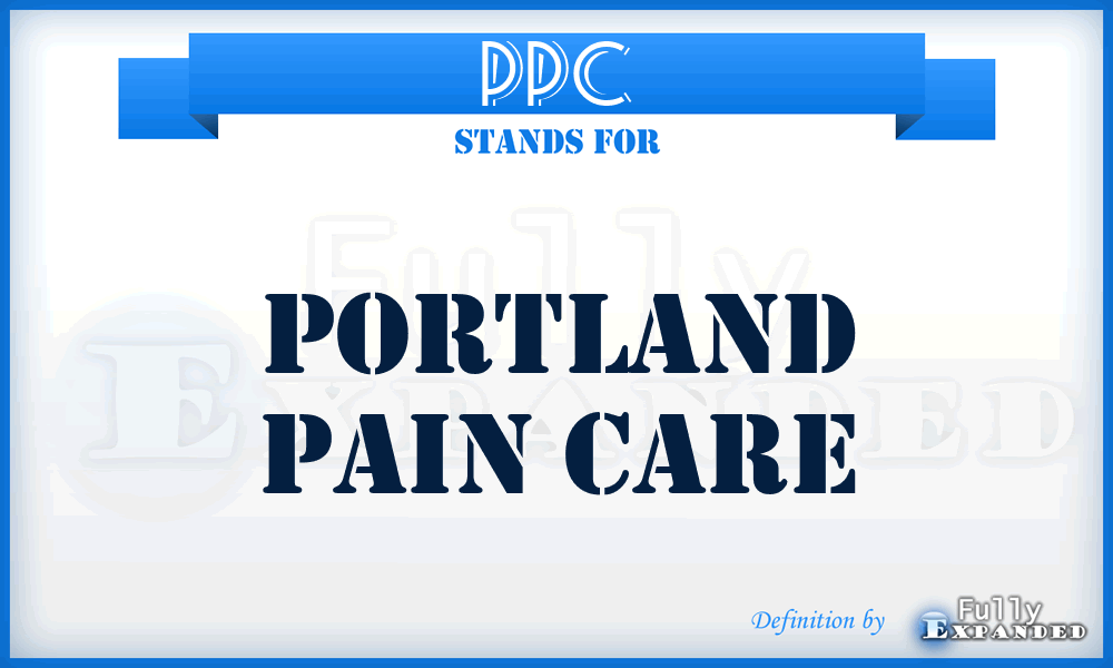 PPC - Portland Pain Care