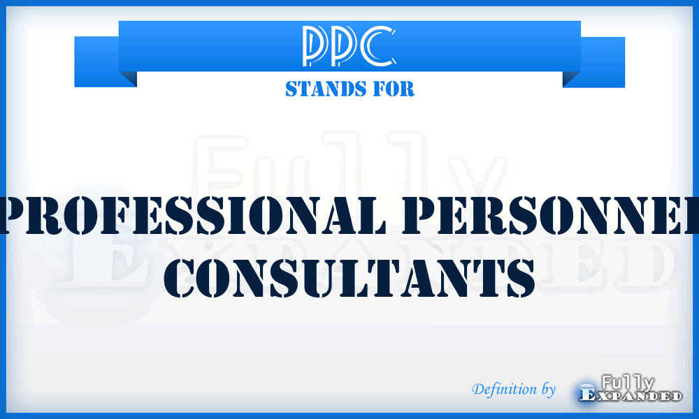 PPC - Professional Personnel Consultants