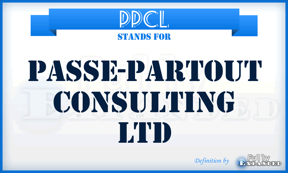 PPCL - Passe-Partout Consulting Ltd