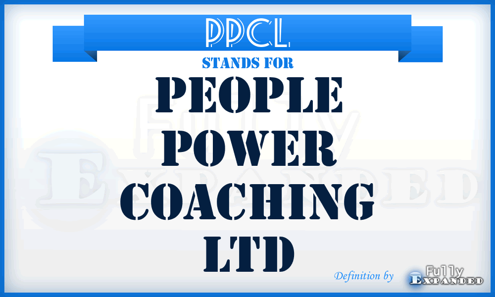 PPCL - People Power Coaching Ltd