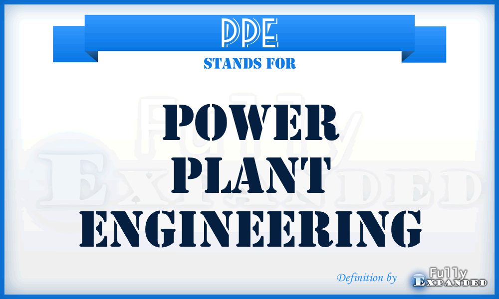 PPE - Power Plant Engineering