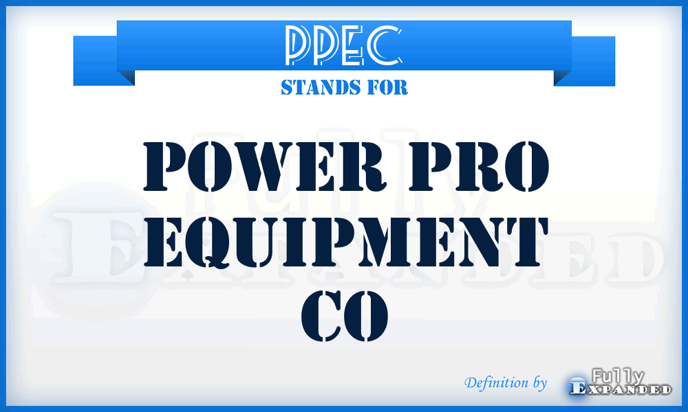 PPEC - Power Pro Equipment Co