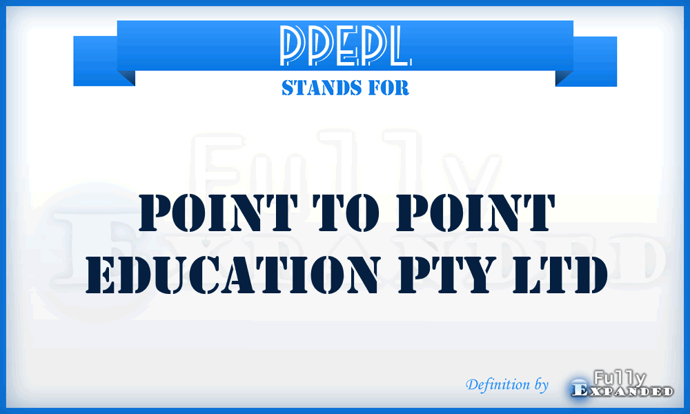 PPEPL - Point to Point Education Pty Ltd