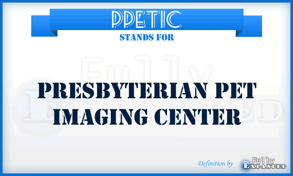 PPETIC - Presbyterian PET Imaging Center