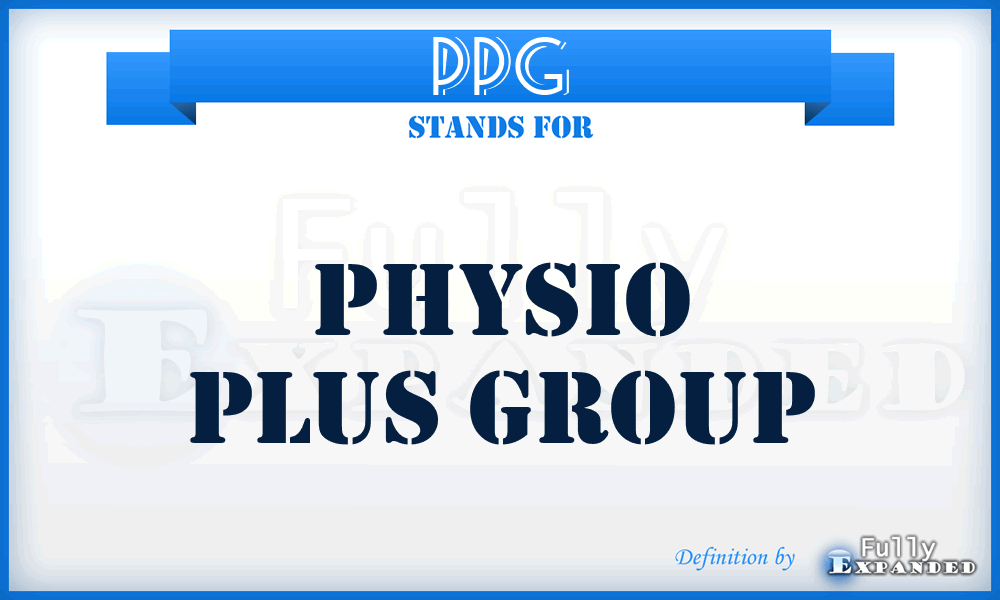 PPG - Physio Plus Group