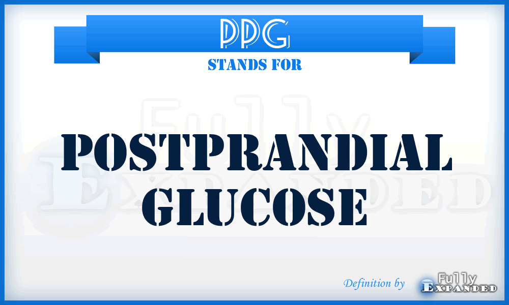 PPG - Postprandial glucose