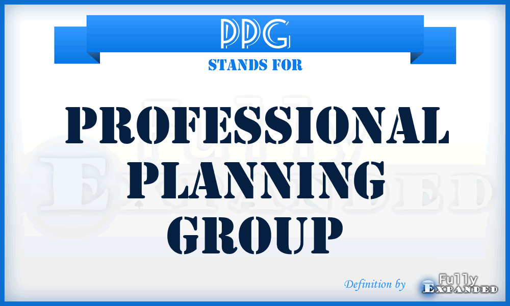 PPG - Professional Planning Group