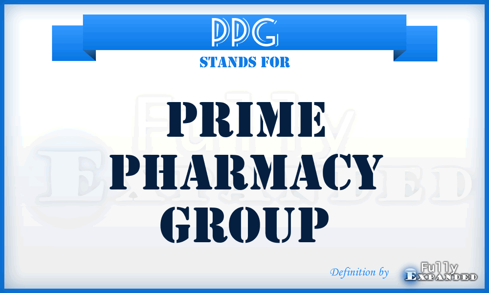 PPG - Prime Pharmacy Group