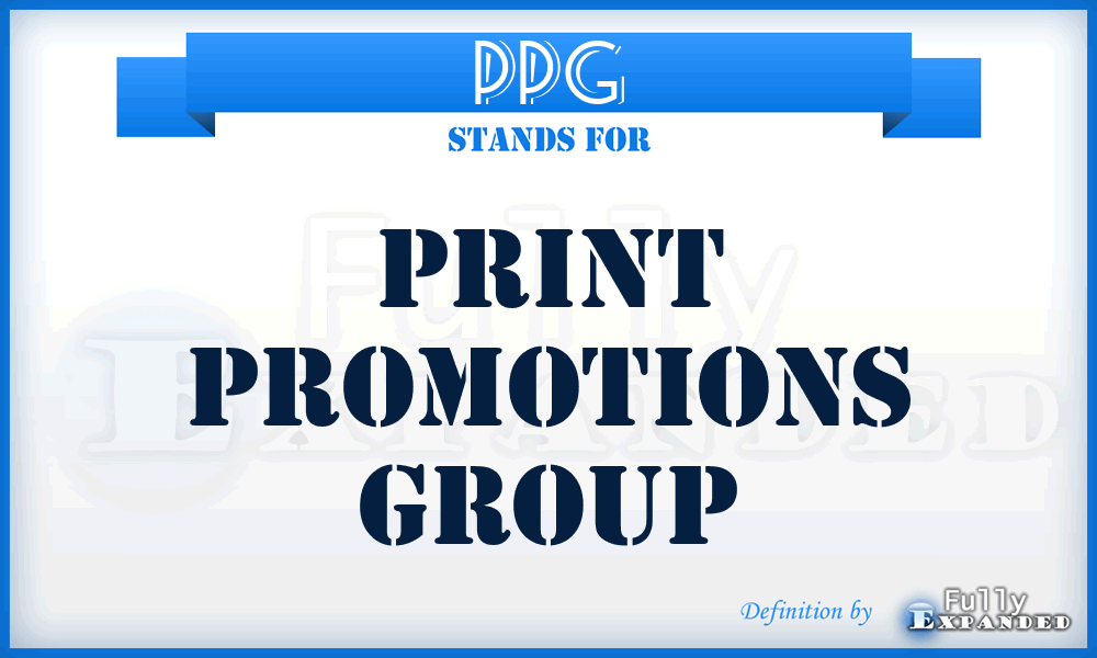 PPG - Print Promotions Group