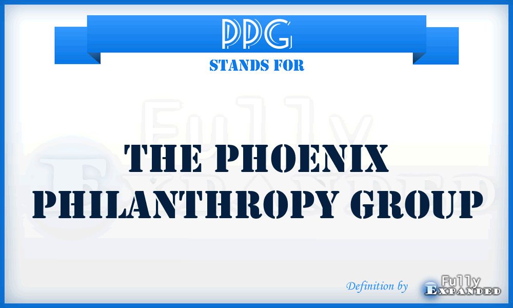 PPG - The Phoenix Philanthropy Group
