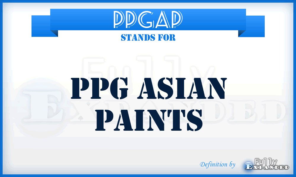 PPGAP - PPG Asian Paints