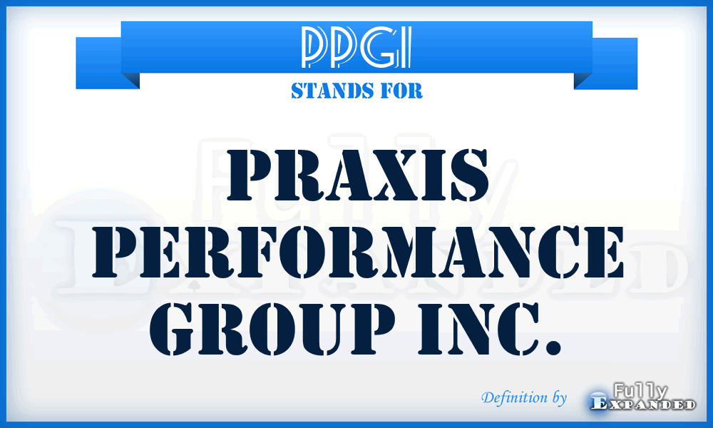 PPGI - Praxis Performance Group Inc.