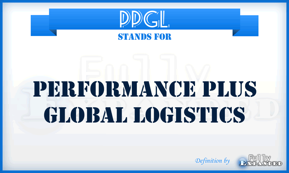 PPGL - Performance Plus Global Logistics