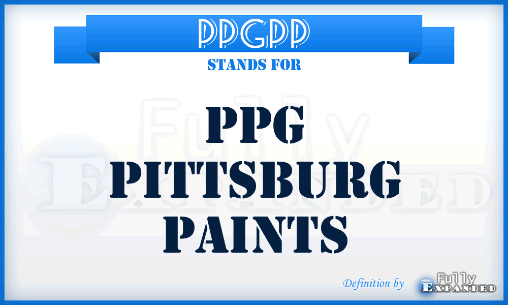PPGPP - PPG Pittsburg Paints