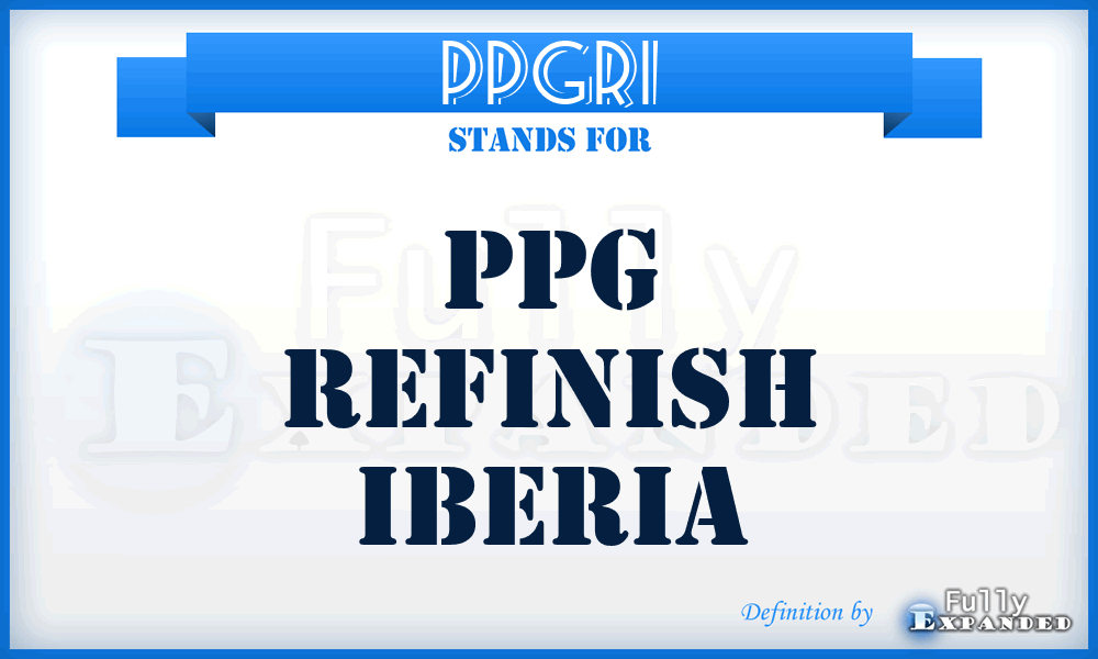 PPGRI - PPG Refinish Iberia