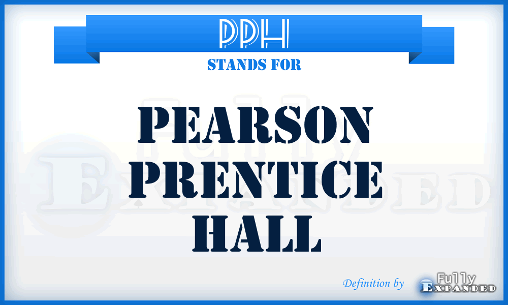 PPH - Pearson Prentice Hall