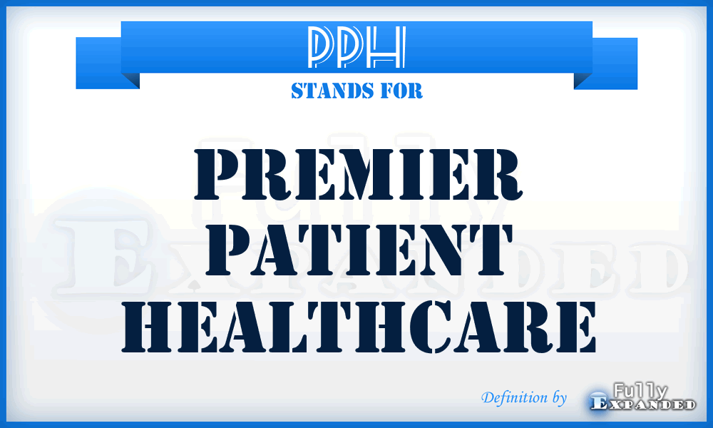 PPH - Premier Patient Healthcare