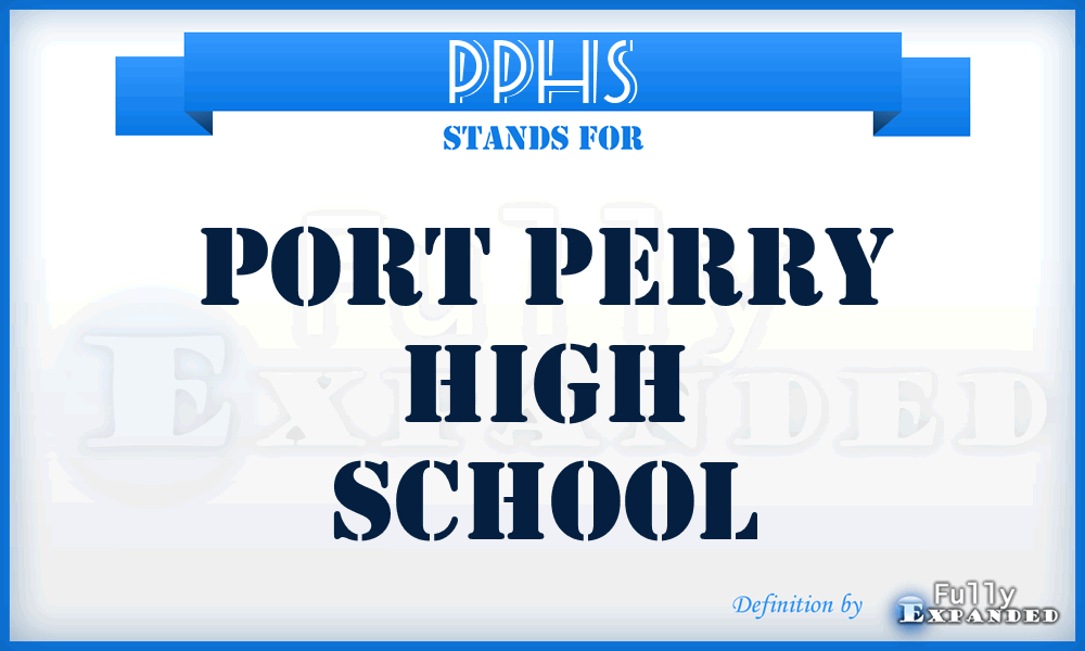 PPHS - Port Perry High School