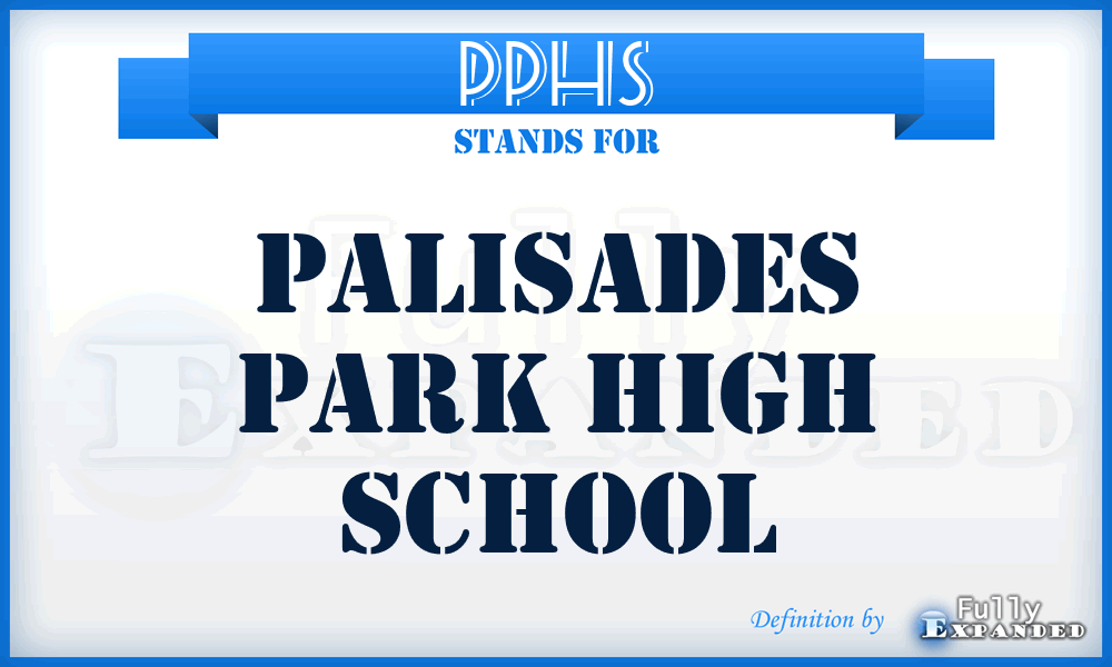 PPHS - Palisades Park High School