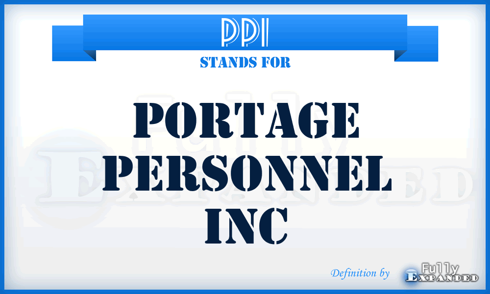 PPI - Portage Personnel Inc