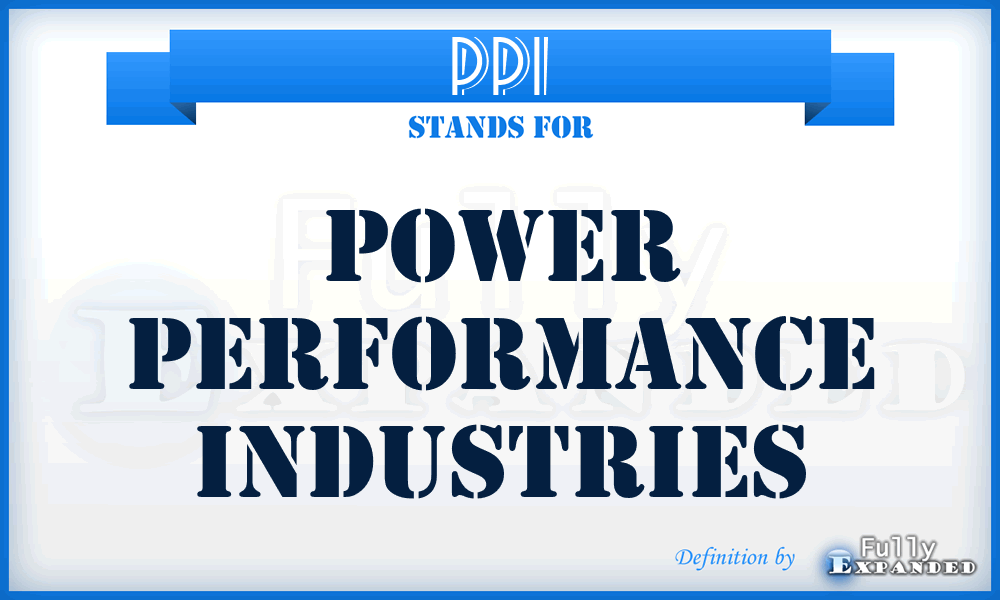 PPI - Power Performance Industries