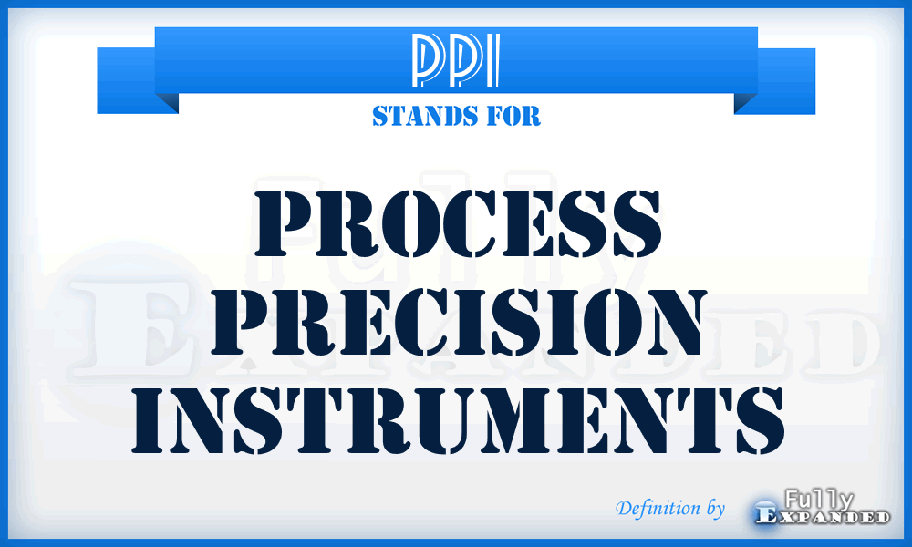 PPI - Process Precision Instruments