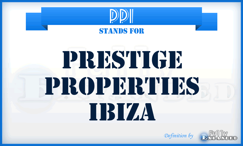 PPI - Prestige Properties Ibiza
