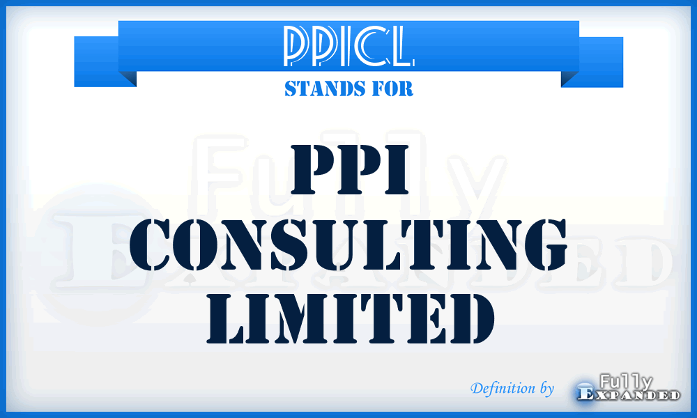 PPICL - PPI Consulting Limited