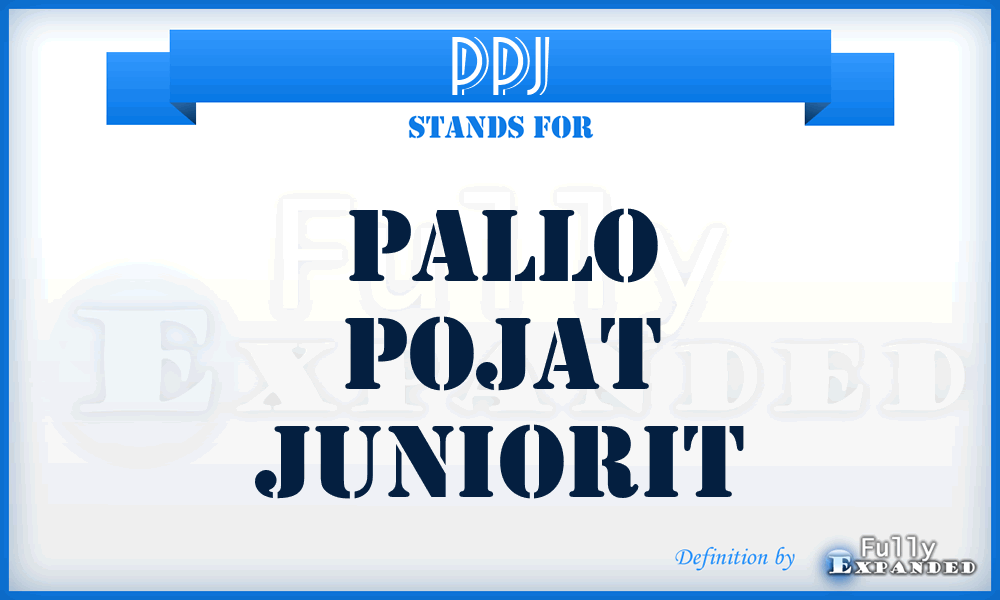 PPJ - Pallo Pojat Juniorit