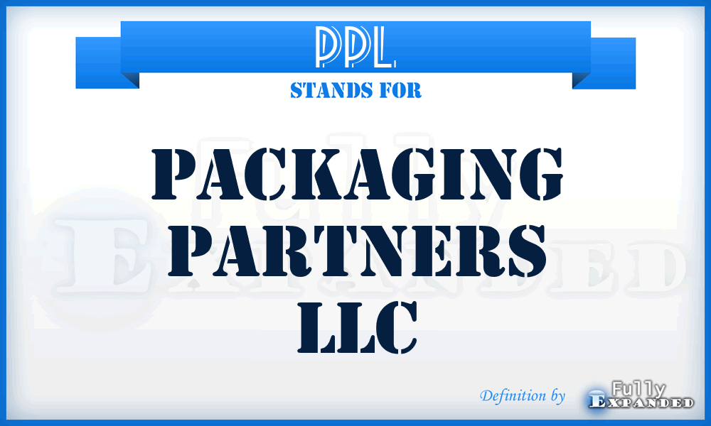 PPL - Packaging Partners LLC