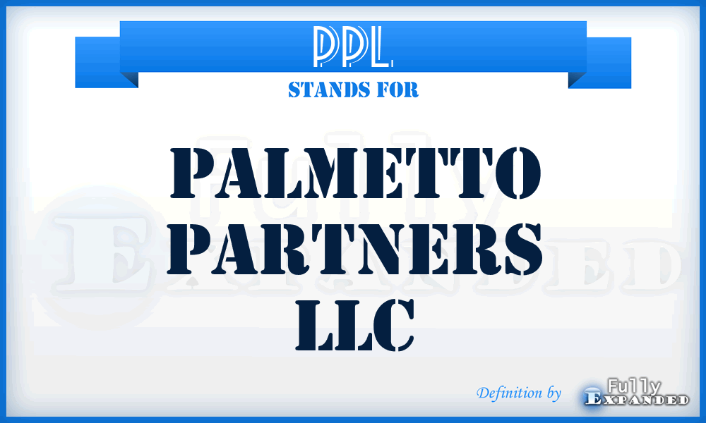 PPL - Palmetto Partners LLC