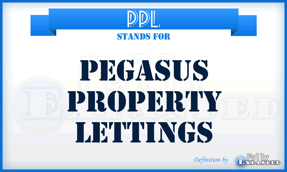 PPL - Pegasus Property Lettings