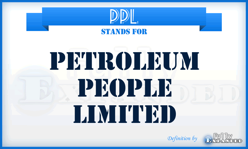 PPL - Petroleum People Limited