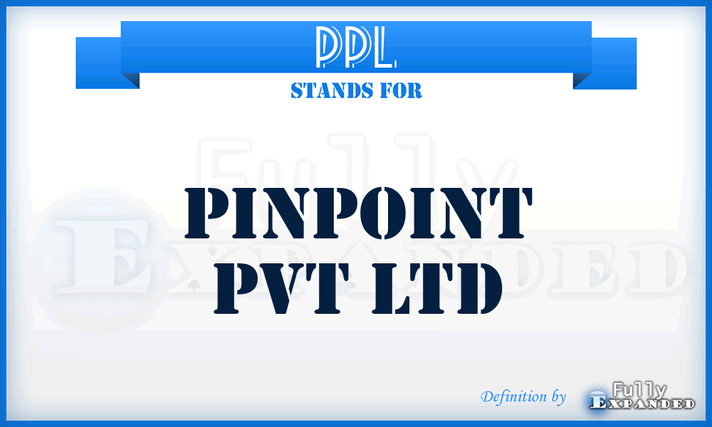 PPL - Pinpoint Pvt Ltd