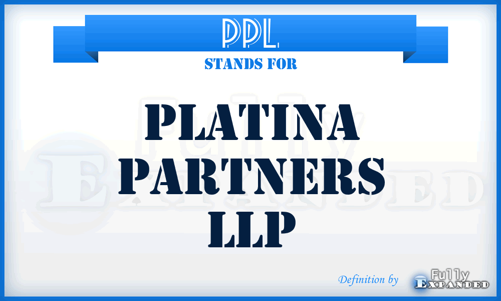 PPL - Platina Partners LLP