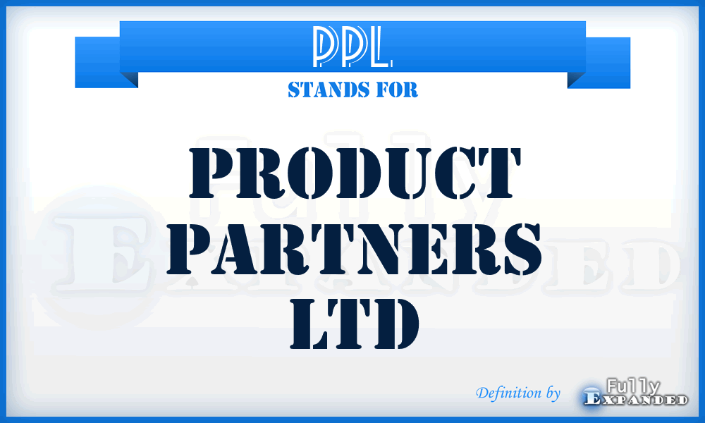 PPL - Product Partners Ltd