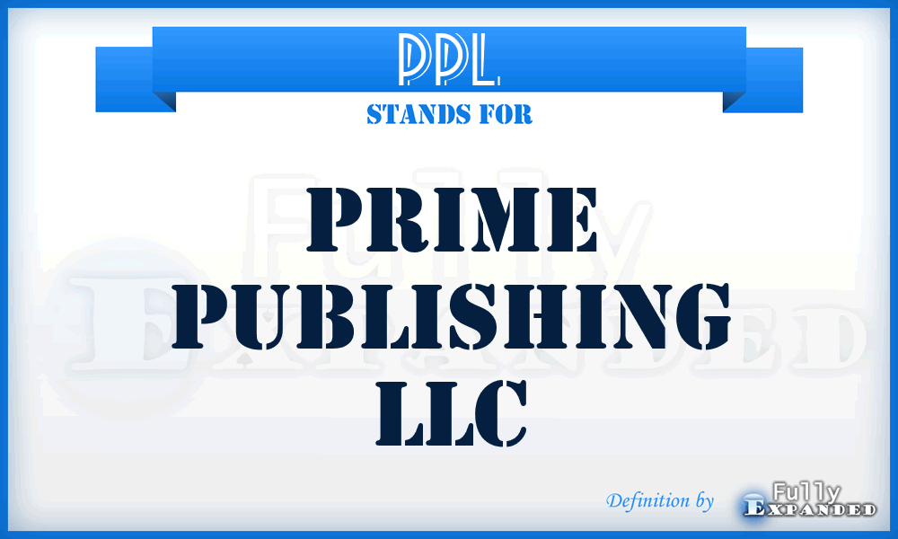 PPL - Prime Publishing LLC