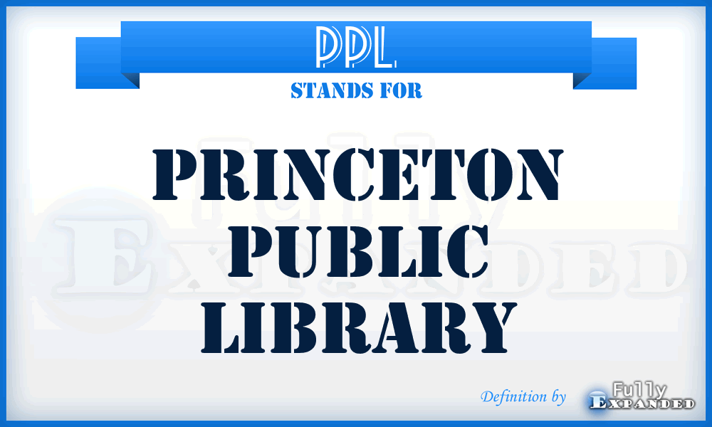 PPL - Princeton Public Library