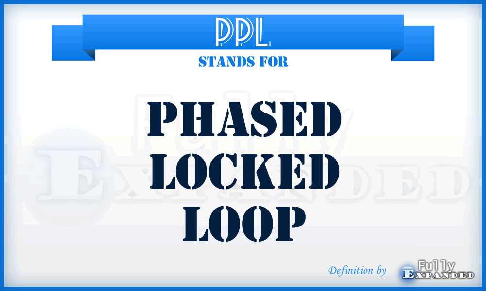 PPL - phased locked loop