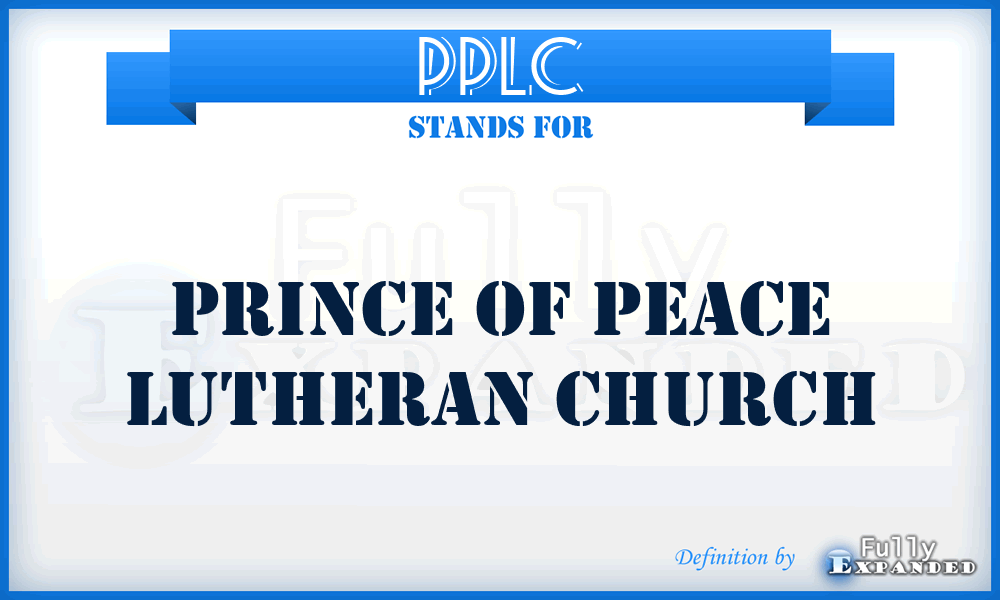 PPLC - Prince of Peace Lutheran Church