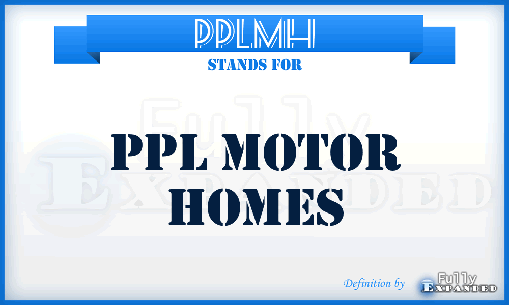 PPLMH - PPL Motor Homes