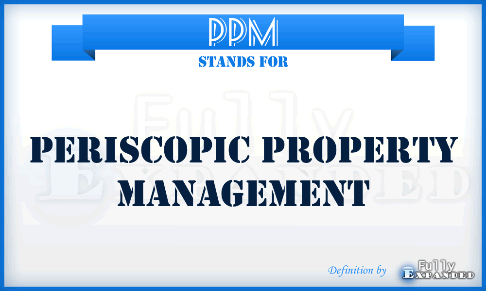 PPM - Periscopic Property Management