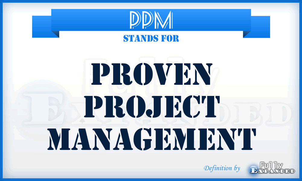 PPM - Proven Project Management