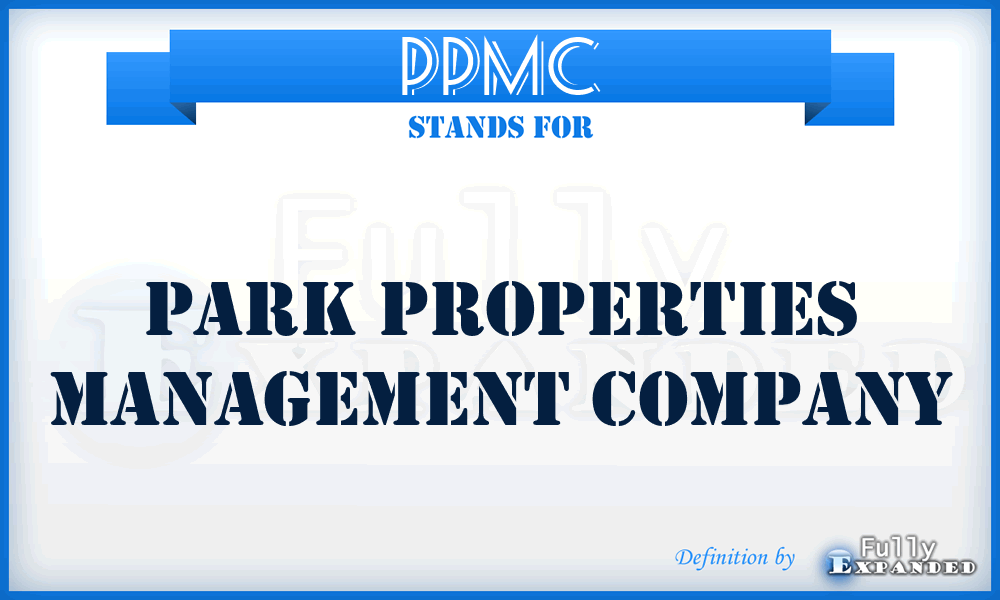 PPMC - Park Properties Management Company