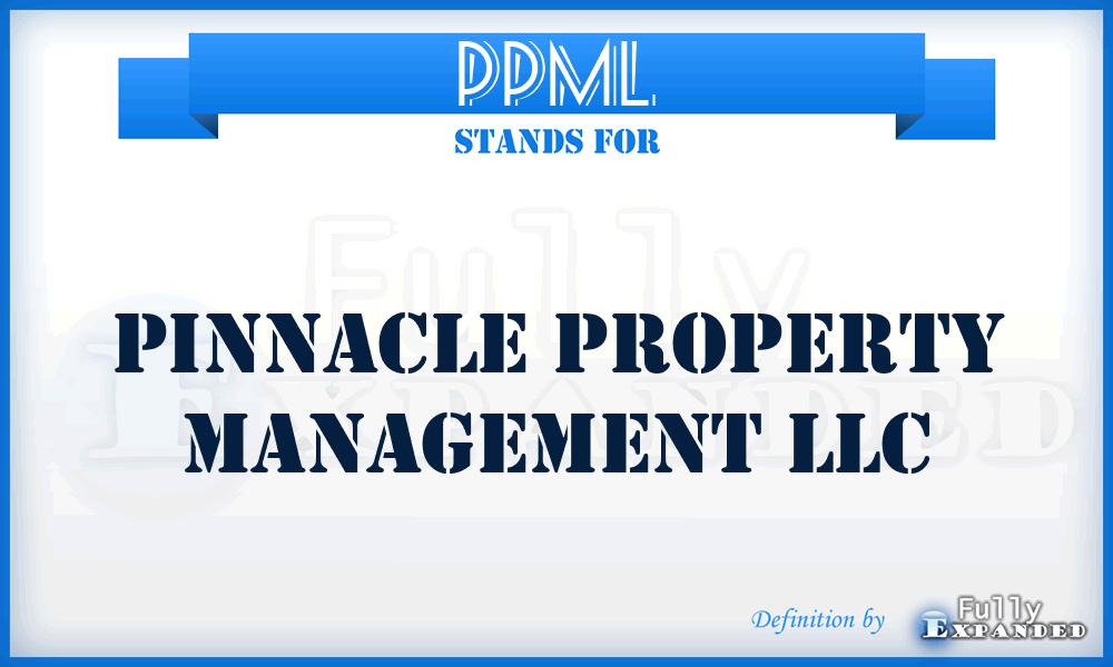 PPML - Pinnacle Property Management LLC
